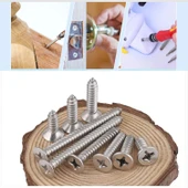 Sunta Vidası 3.5x16 Mm Paket 1000 Adet Sivri Uçlu Ahşap Tahta Ağaç Mobilya Ayak Kulp Vidası - 4