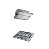 LUXELL 2 Lİ İNOX EMAYE SET (ASPİRATÖR-OCAK) - 1