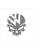 SEÇ Volkswagen Uyumlu Kuru Kafalı Oto Sticker  Çok Amaçlı Sticker thumbnail 1