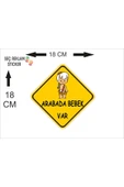 SEÇ Arabada Bebek Var Çakmaktaş Sticker 1 Adet - 1