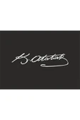 SEÇ K.atatürk Imzası Sticker Araç Sticker - 1