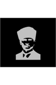 SEÇ Atatürk Silueti Sticker Çok Amaçlı Sticker Etiket - 1