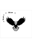 SEÇ Kartal Kanatları Açık Kartal Sticker - 3
