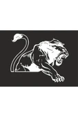 SEÇ Pençe Atan Kaplan Sticker Çok Amaçlı Sticker Etiket - 1
