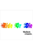SEÇ Ride Or Die Sticker Kask Sticker Çok Amaçlı Sticker - 3