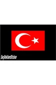 SEÇ Türk bayrağı ön cam etiket sticker - 2