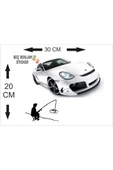 SEÇ Balık Tutan Adam Sticker Çok Amaçlı Etiket Sticker - 3