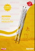 2X2,5=5 METRE 2 PARÇALI ALÜMİNYUM MERDİVEN - 1