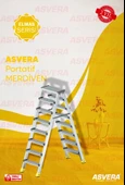 ASVERA ALÜMİNYUM 8+8 ÇİFT ÇIKIŞLI MERDİVEN - 1