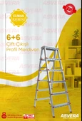 ASVERA 6+6 ÇİFT ÇIKIŞLI PROFİL MERDİVEN - 1