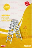ASVERA ALÜMİNYUM 7+7 ÇİFT ÇIKIŞLI MERDİVEN - 1