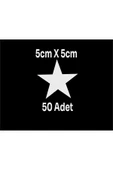 SEÇ Yıldız Sticker Etiket 50 Adet Çok Amaçlı Sticker - 1