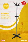 ASVERA Portatif Demonte Metal Portmanto Askılık | Ayaklı Elbise – Şapka – Çanta Askısı thumbnail 1
