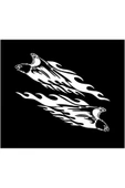 SEÇ Alevli Kartal Sticker  Çok Amaçlı Sticker - 1