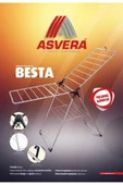 ASVERA Besta Yarı Alüminyum Çamaşır Kurutmalık – Katlanır, Sepetli, Hafif ve Dayanıklı Askı thumbnail 6