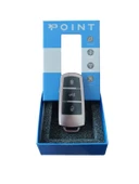 Volkswagen Sustasız Anahtar Uyumlu Silikon Oto Anahtar Kumanda Kabı Kılıf Füme - 5