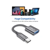 Jsaux USB C To USB Adaptörü Type-C 3.0 Otg Kablosu Çevirici Dönüştürücü Adaptör Kablosu MacBook Pro 2018 2017 ile Uyumlu Samsung Galaxy S20 S20+ Ultra S8 S9 Note 10 Uyumlu CD0019 - 5