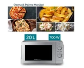 KUMTEL Silver Smartwave Inverter Mikrodalga HMIN-06 - 2