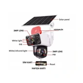 O-Kam 3915 Full HD Solar Gece Görüşlü Güvenlik Kamerası - 3