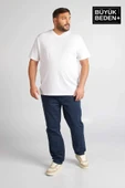 Erkek Büyük Beden V Yaka Tshırt SPRBTS09 - 4