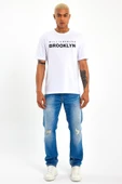 Süperlife Erkek Bisiklet Yaka Willams.Brooklyn Baskılı Tshirt SPR25TS31 - 8