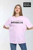 Kadın Büyük Beden Willams.Brooklyn Baskılı Bisiklet Yaka Tshırt SPR25BTSK15 - 10
