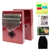 Kalimba Başparmak Piyano - Çiçek Desenli - 17 Tuşlu - 1