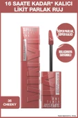 Maybelline New York Super Stay Vinyl Ink Uzun Süre Kalıcı Likit Parlak Ruj 35 Cheeky - 1