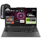Loq 15ARP9 83JC00CUTR-EP29 Ryzen 7 7435HS 32 GB Ram 1 Tb SSD Windows 11 Pro RTX4070 15.6" Full Hd + Elektropasaj Çanta - 1