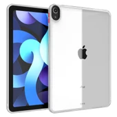 iPad Mini 7 (A17 Pro) 8.3 inç Şeffaf Arka PC Çerçeveli Koruyucu Kılıf - Beyaz - 1