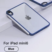 iPad Mini 7 (A17 Pro) 8.3 inç Şeffaf Arka PC Çerçeveli Koruyucu Kılıf - Beyaz - 5