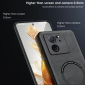 Xiaomi 13T Lüks Deri MagSafe Kılıf - Orman Yeşili - 8