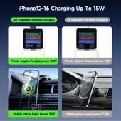 MagSafe Araç İçi Telefon Tutucu - Mıknatıslı - Gösterge Paneli - Siyah - 7