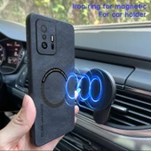 Xiaomi 11T Lüks Deri MagSafe Kılıf - Orman Yeşili - 6