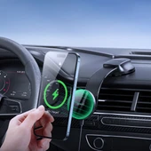MagSafe Uyumlu Araç İçi Telefon Tutucu - Dashboard - Siyah - 4