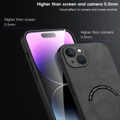 Deri MagSafe Telefon Kılıfı - iPhone 15 - Altın Kahverengi - 4
