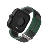 Xiaomi Redmi Watch 4 Örme Naylon Loop Kordon - Koyu Yeşil - 1