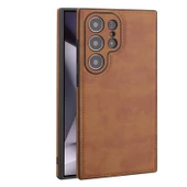 Samsung Galaxy S24+ 6.7 inç PU Deri TPU Kılıf - Mor - 10