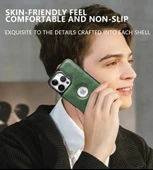 iPhone 15 Vegan Deri Kılıf - Siyah - 3
