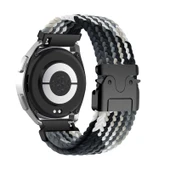 Xiaomi Mi Watch S3 için Siyah Beyaz Naylon Spor Kordon - 1