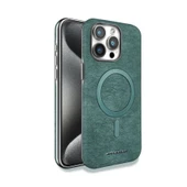 Deri iPhone 16 Pro Max Kılıfı - Gri - 11