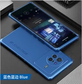 VIVO X80Pro Uyumlu Alüminyum Bumper Kılıf - Siyah-Mor Kenar - 6.78 inç - 9