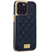 iPhone 15 Pro Max Uyumlu İnce Deri Cüzdanlı Telefon Kılıfı - Mavi - 1