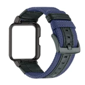 Xiaomi Redmi Watch 2 Lite Uyumlu Mavi Naylon Deri Kordon - 1