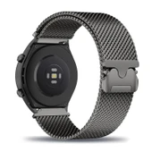 Xiaomi Mi Watch S1/S1 Active/S1 Pro Uyumlu Milanese Paslanmaz Çelik Kordon - Koyu Gri - 1