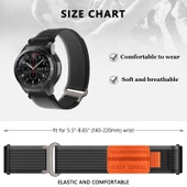 Samsung Galaxy Watch Active/Active 2 Uyumlu Siyah Naylon Kordon - 2