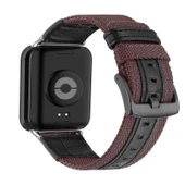 Xiaomi Mi Band 8 Pro/9 Pro Uyumlu Naylon Deri Kordon - Mor - 1