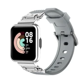 Xiaomi Redmi Watch 2 Lite Gümüş Gri Metal Silikon Kordon - 1