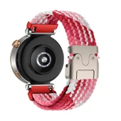Huawei Watch GT 5 Pro 42mm/GT 5 41mm için Pembe Beyaz Naylon Spor Kordon - 1
