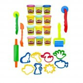 Oyun Hamuru 12 Renk Merdane Şekiller Set Play Doh Oyun Hamuru Seti 12 Renk Merdane ve Şekiller - 1